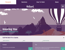 Tablet Screenshot of hollard.com.na
